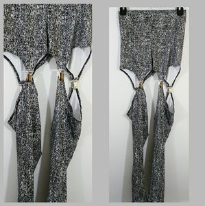 Nasty Gal Garter Leggings SM.